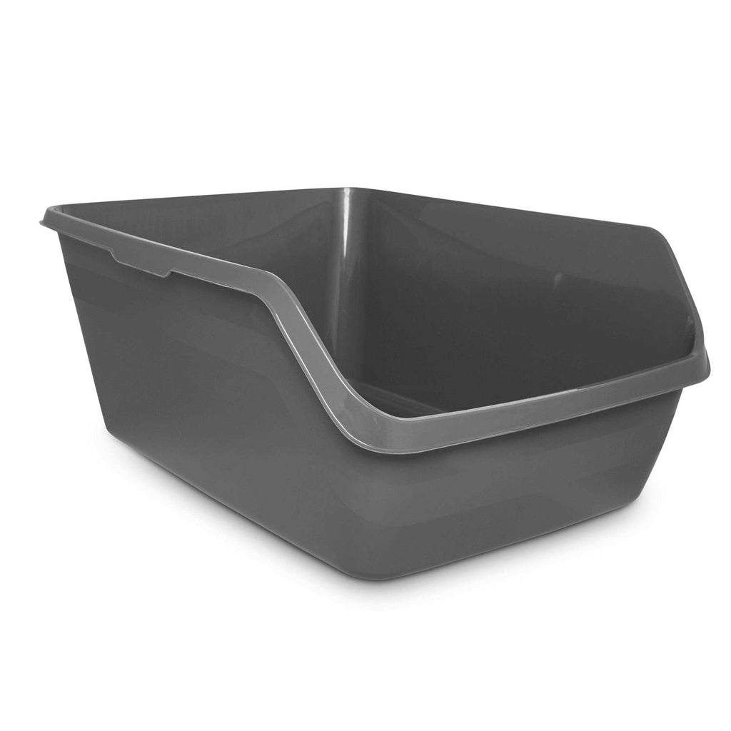 Charcoal High-Back Cat Litter Box I922550