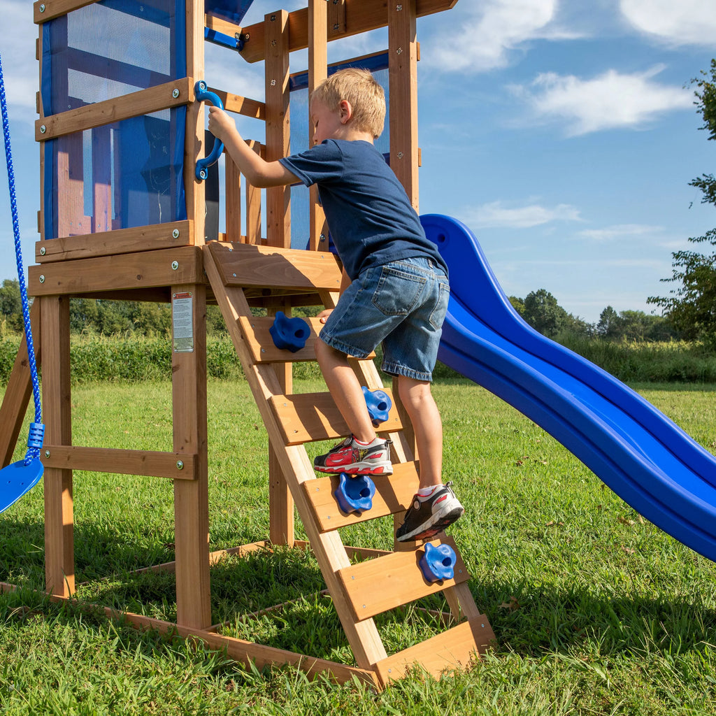 Wooden Cedar Swing Set B81137
