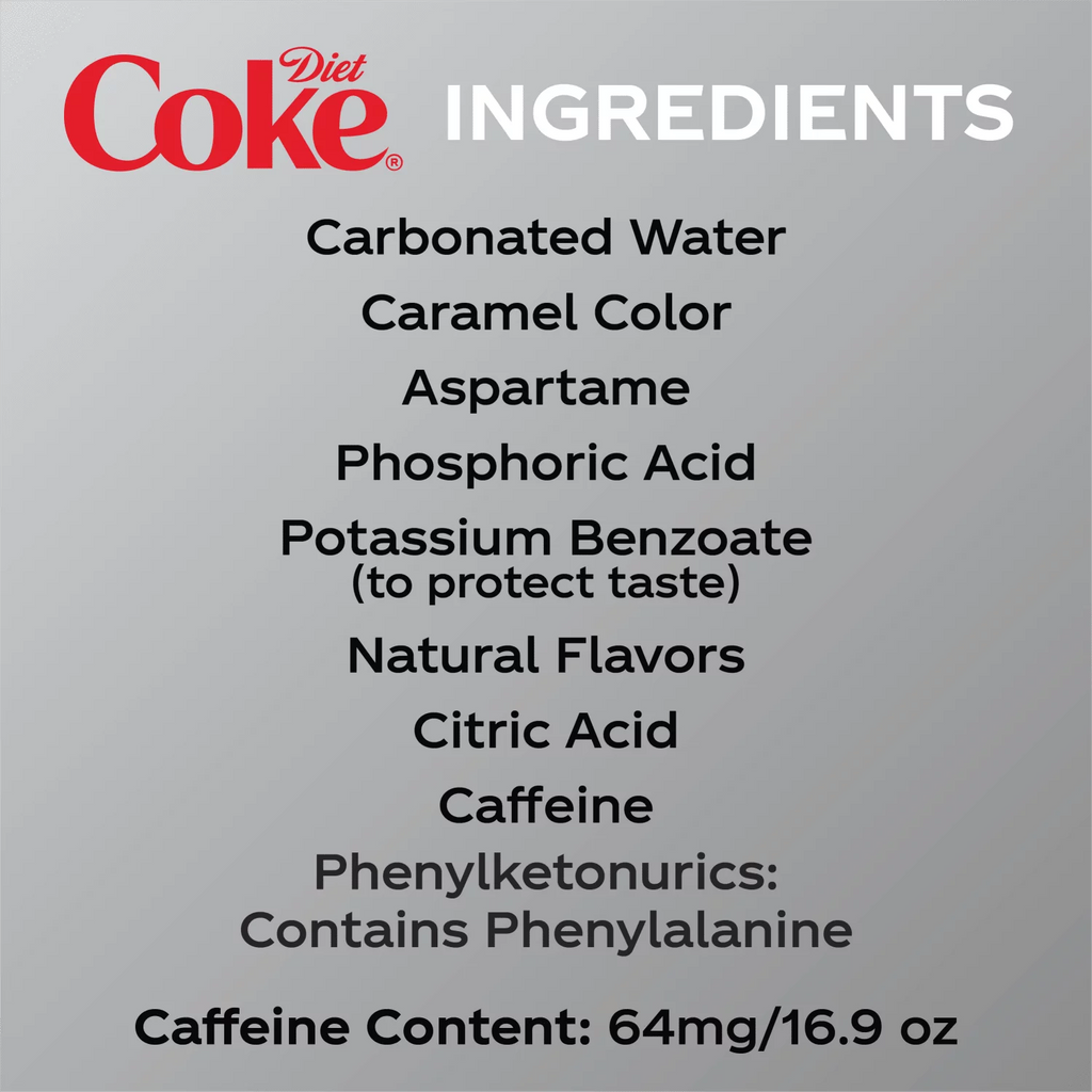 Diet Soda Soft Drink, 16.9 fl oz, 24 Pack P8150