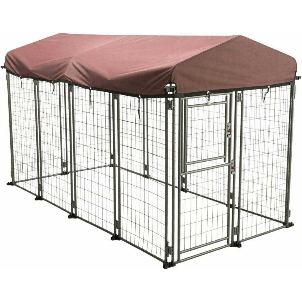 Outdoor Dog Kennel with Cover X7383