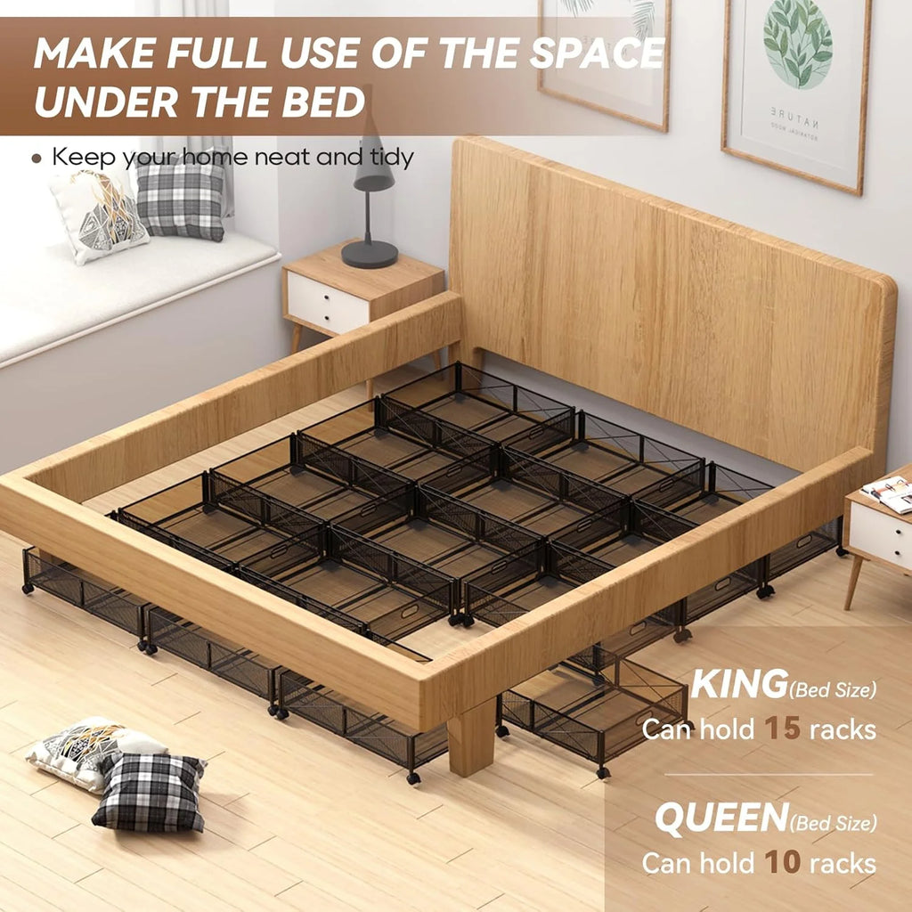 Under Bed Storage Containers with Wheels, 2 Pack W973