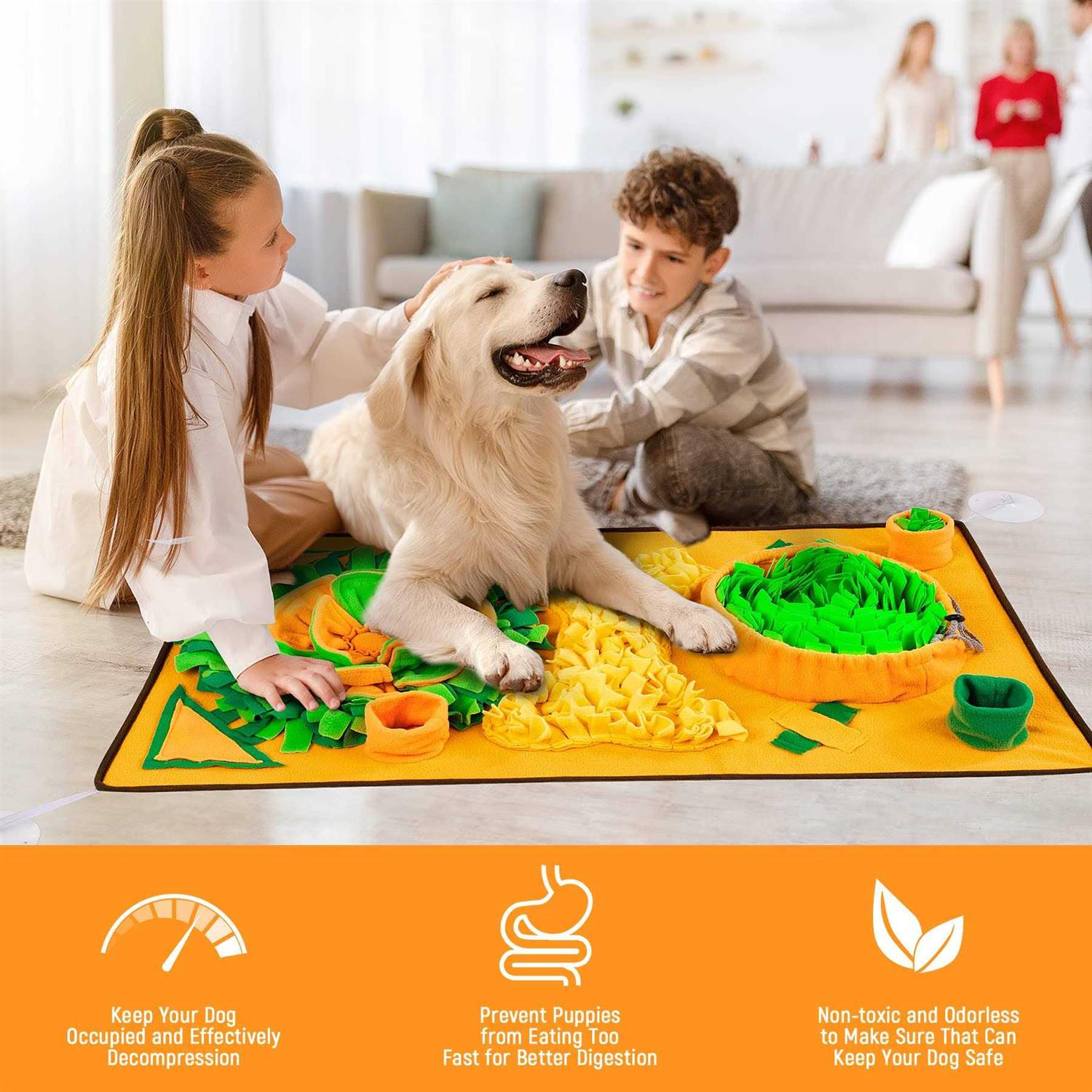 Snuffle Mat for Dogs Non-slip Carrot Enrichment Game R255659