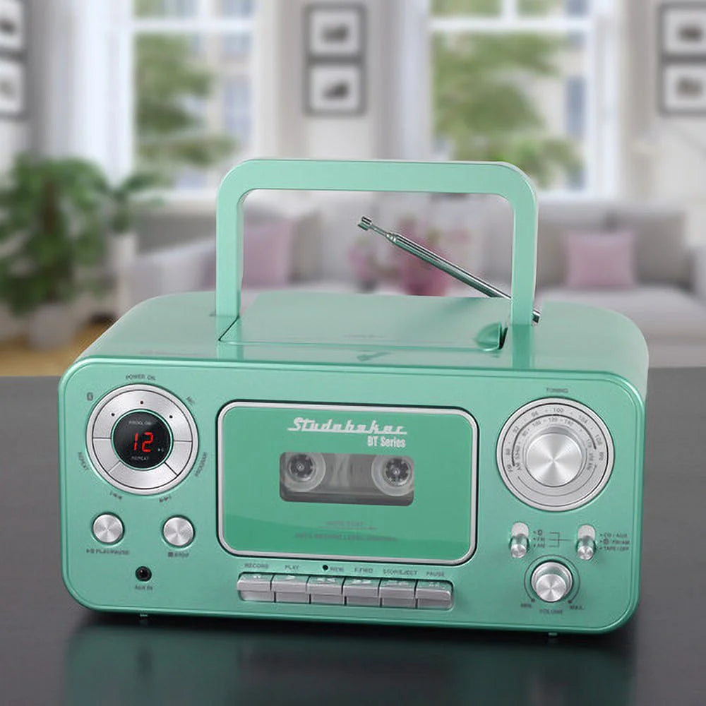Bluetooth Portable CD Player Radio Cassette E5542
