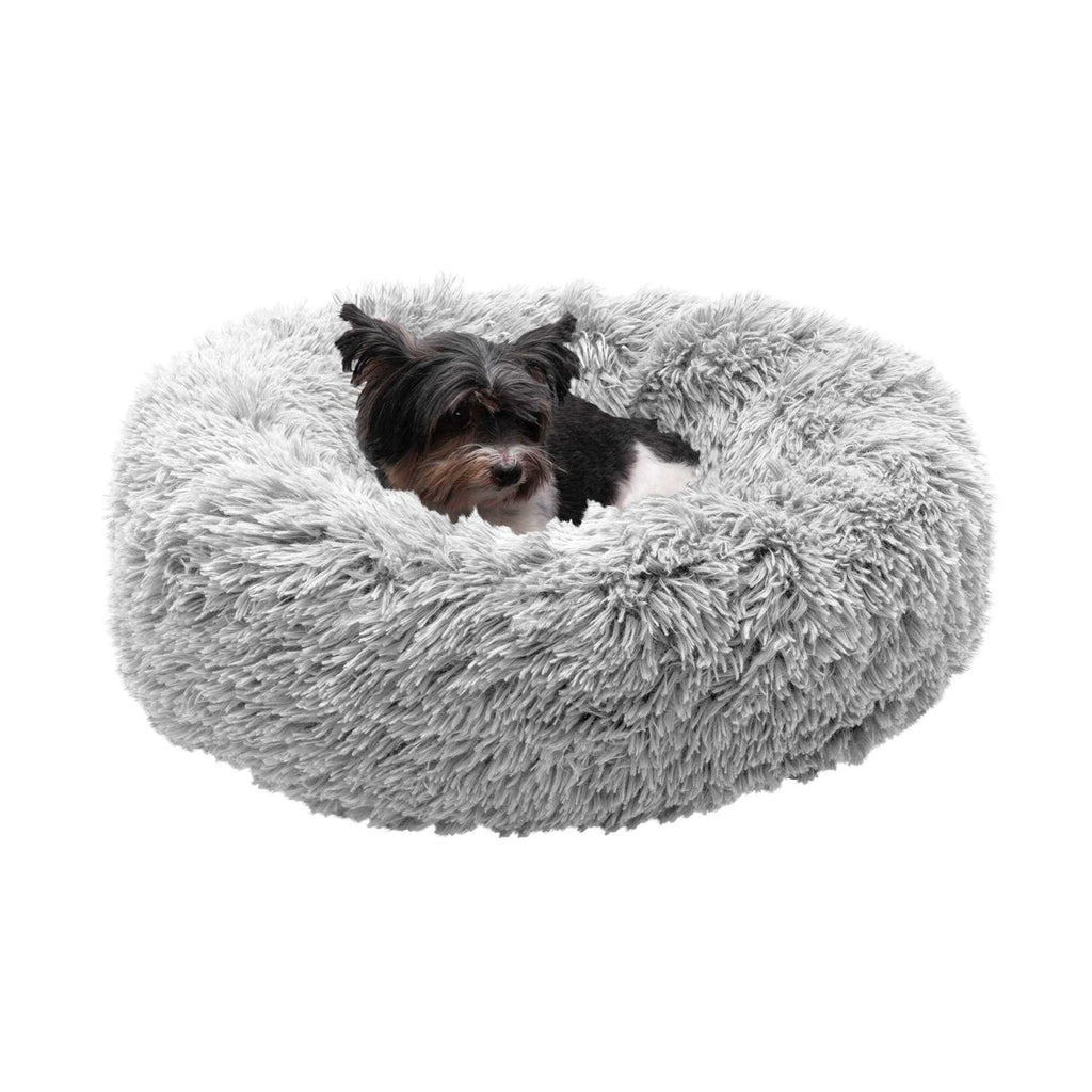 Calming Cuddler Long Fur Donut Dog Bed M169