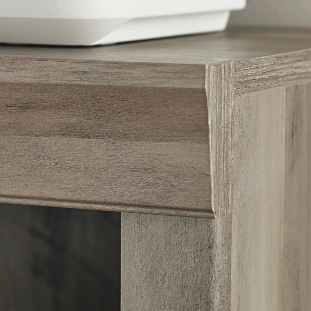 5 Shelf Bookcase, Rustic Gray D80649