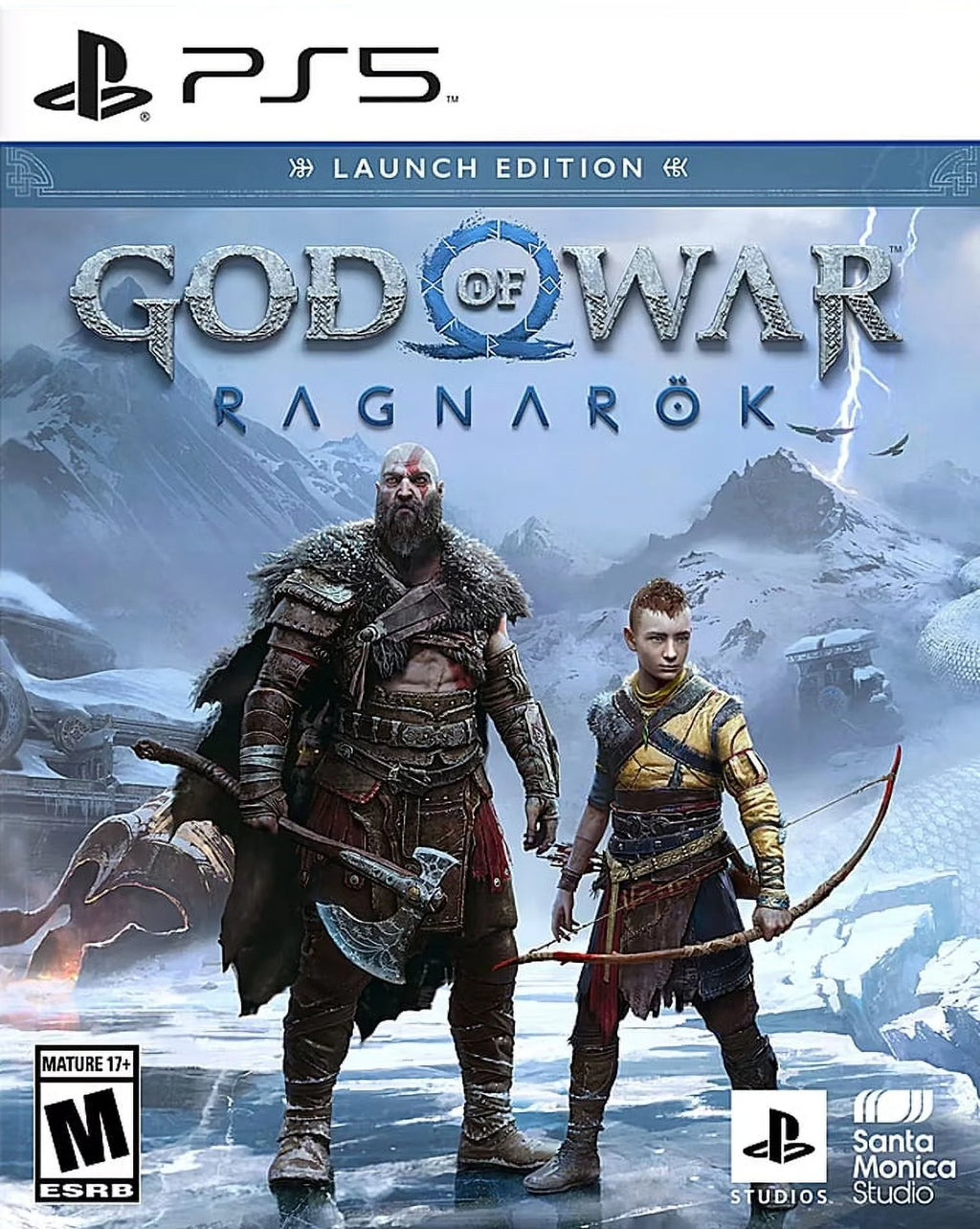 PS5 Slim 2TB Digital Edition Gaming Console with God of War Ragnarok Bundle and 8K HDMI Cable O165295