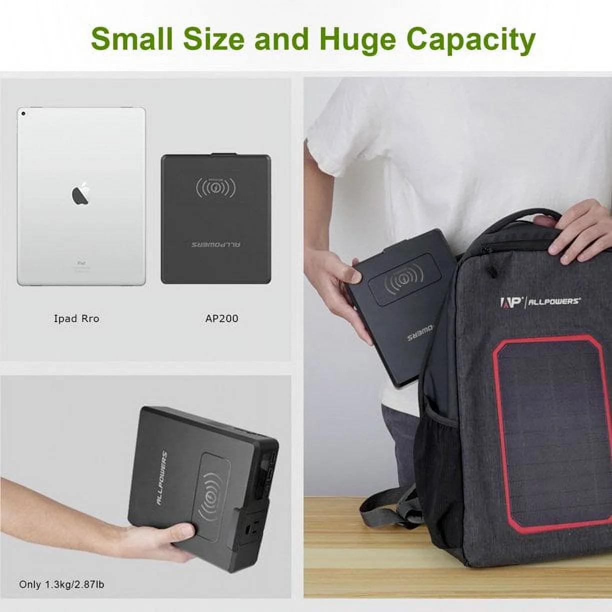 200W 154Wh Portable Power Station with 100W Foldable Solar Panel P106614