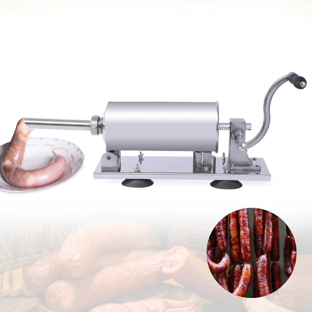 Manual Stainless Steel Horizontal Sausage Stuffer 4L V209