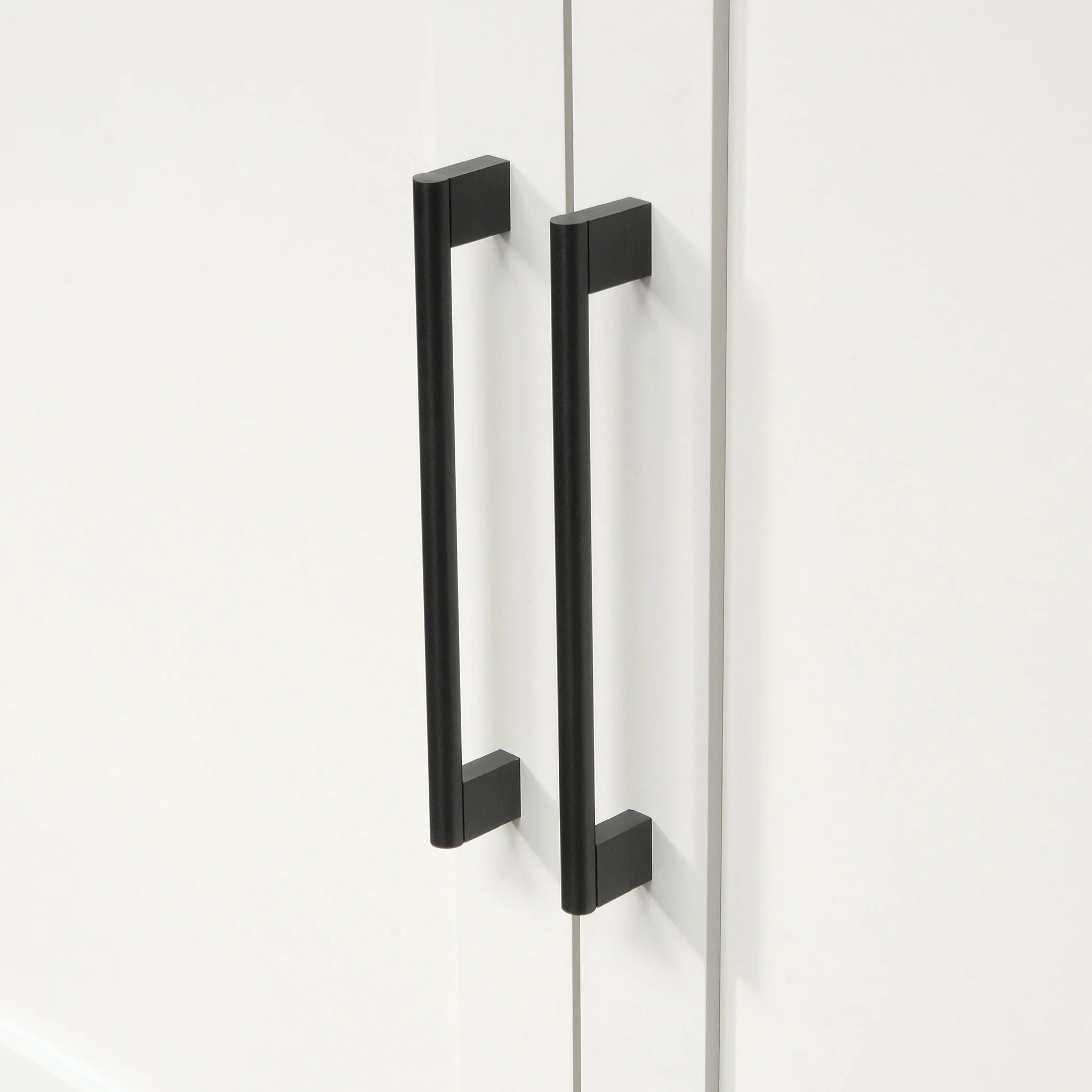 Wood Storage Cabinet, White Finish L333