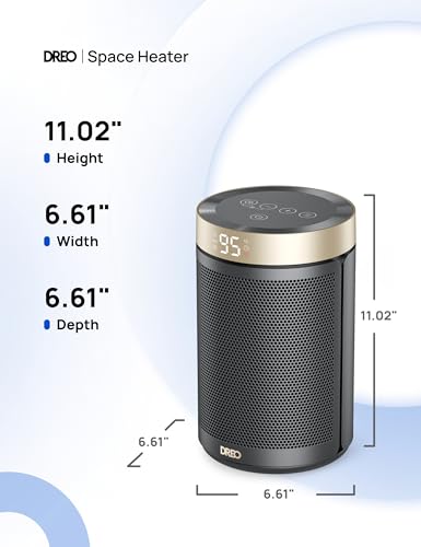 Portable Space Heater for Indoor Use with Thermostat and Remote C266