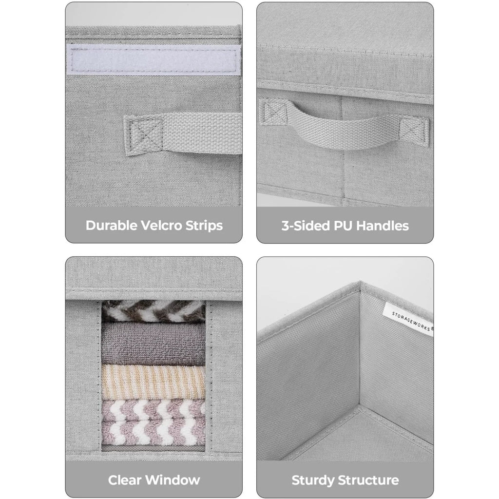 Under Bed Storage Bins with Lids and Handles U235