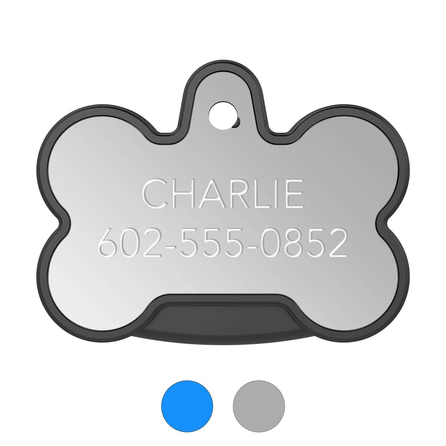 Smart Tag Dog Bone Personalized ID and Tracker E59321