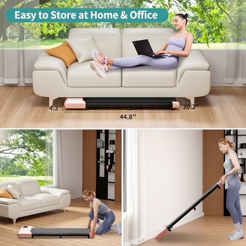 Walking Pad Under Desk Treadmill for Home, Portable Mini Treadmill with Remote Control L935519