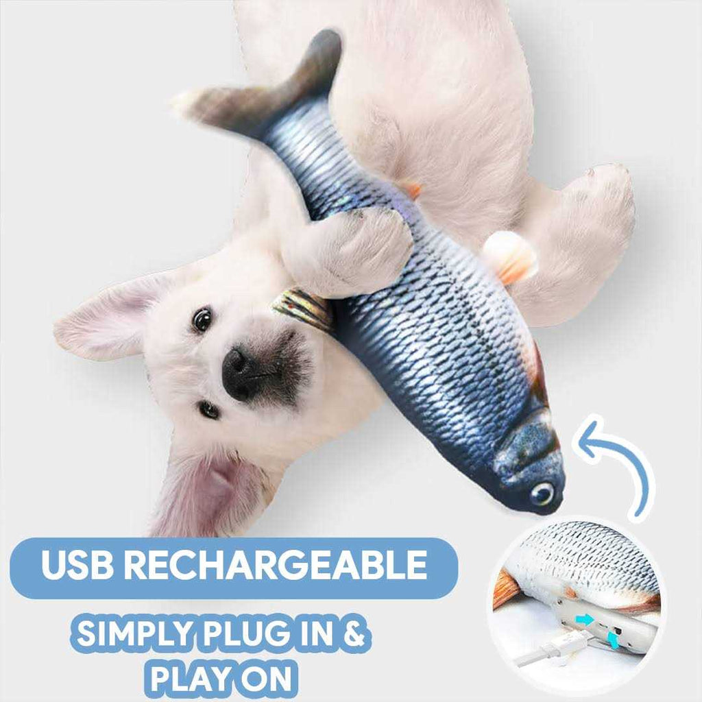 Interactive Pet Toy for Dogs & Cats, Moving Fish to Challenge Natural Instincts C5328