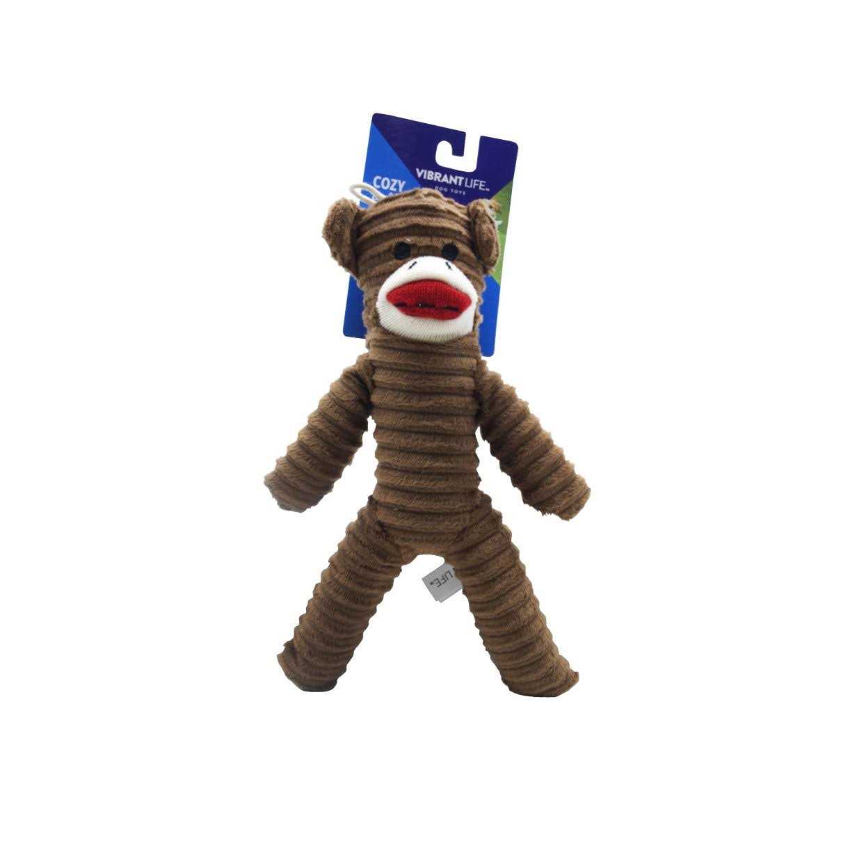 Sock Monkey Dog Toy W309