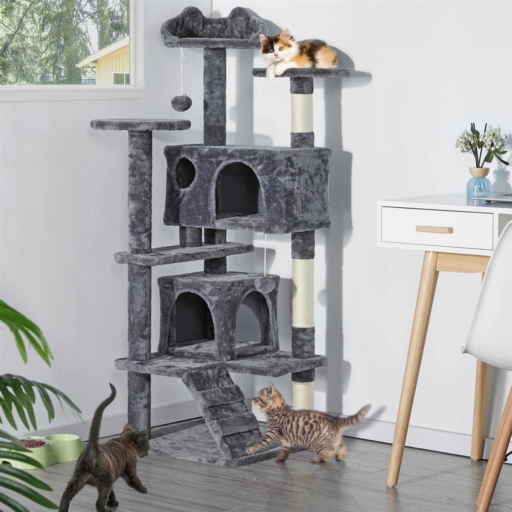 Cat Tree Tower with Scratching Post for Kittens M7294