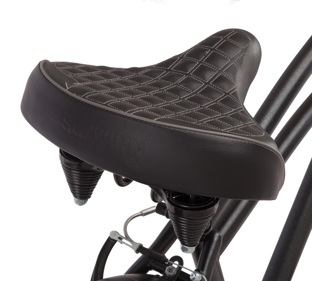Men's cruiser bike, 29-inch wheels, 7 speeds, black C3776