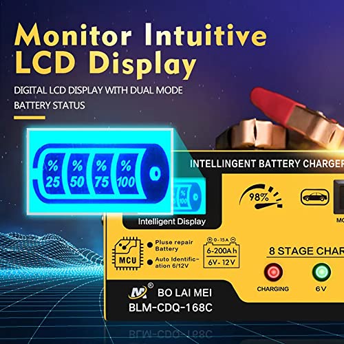 15A Smart Car Battery Charger Maintainer with Pulse Repair N988