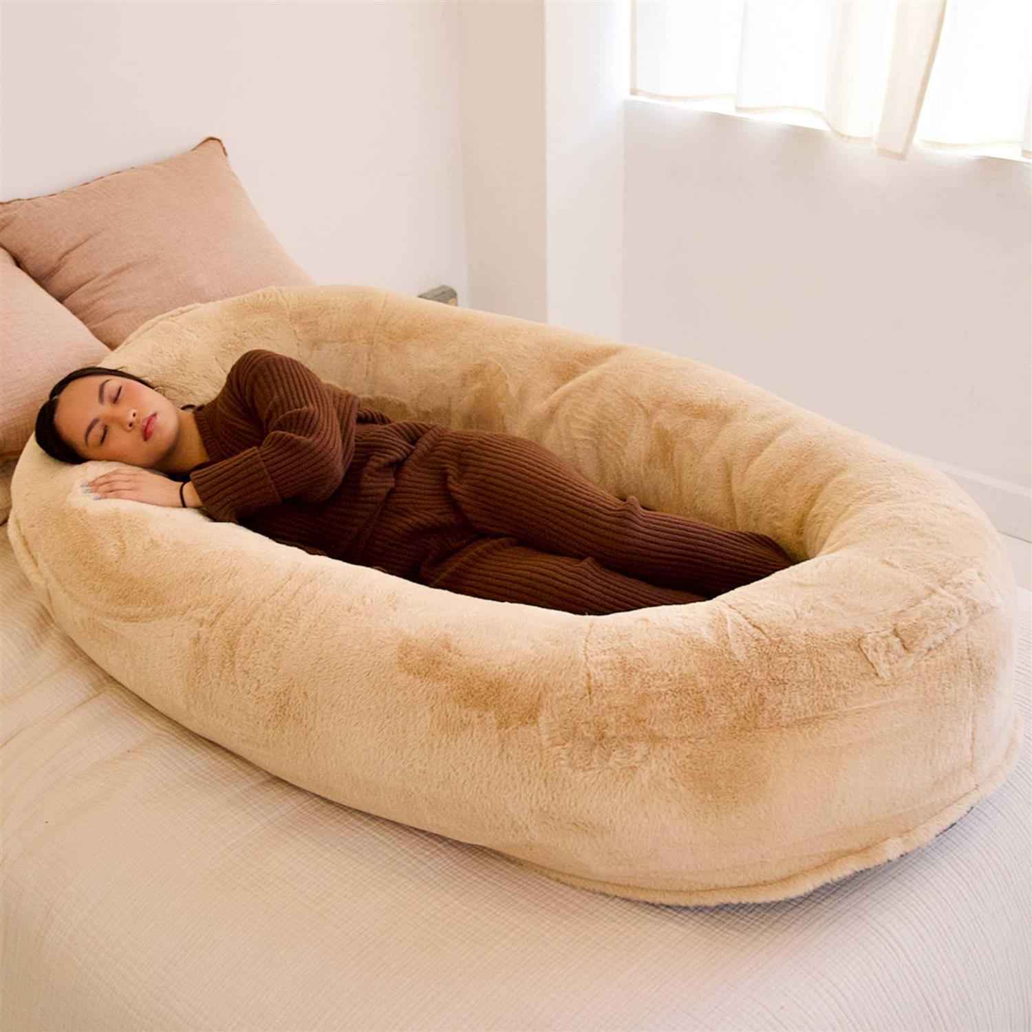 Human Dog Bed for Adults - Extra Large Floor Lounger W69849