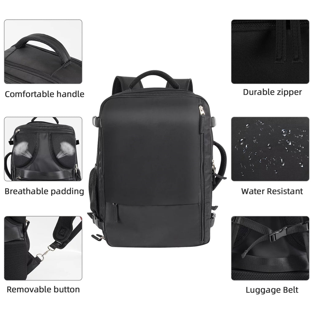 Travel Backpack Waterproof Hiking Rucksack for Men Women D665