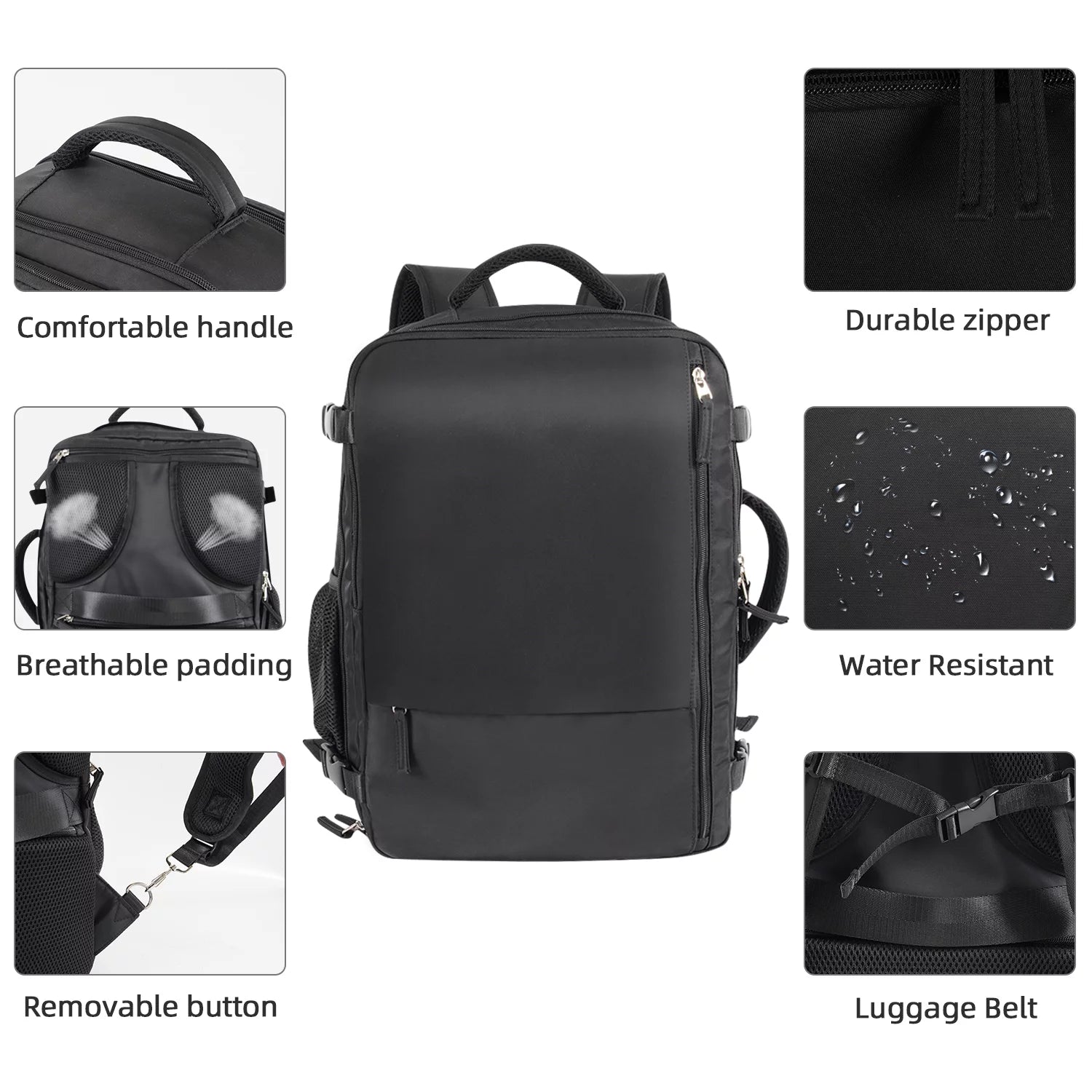 Travel Backpack Waterproof Hiking Rucksack for Men Women D665