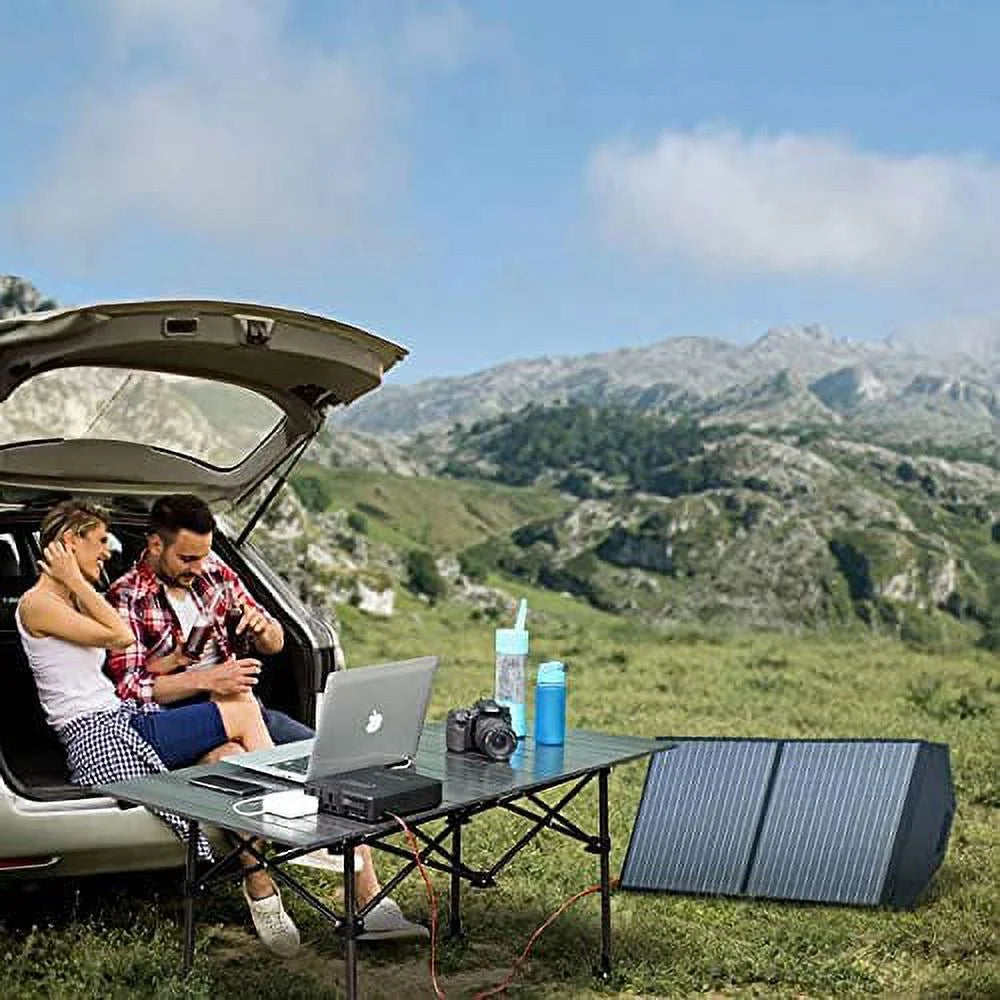 200W 154Wh Portable Power Station with 100W Foldable Solar Panel P106614