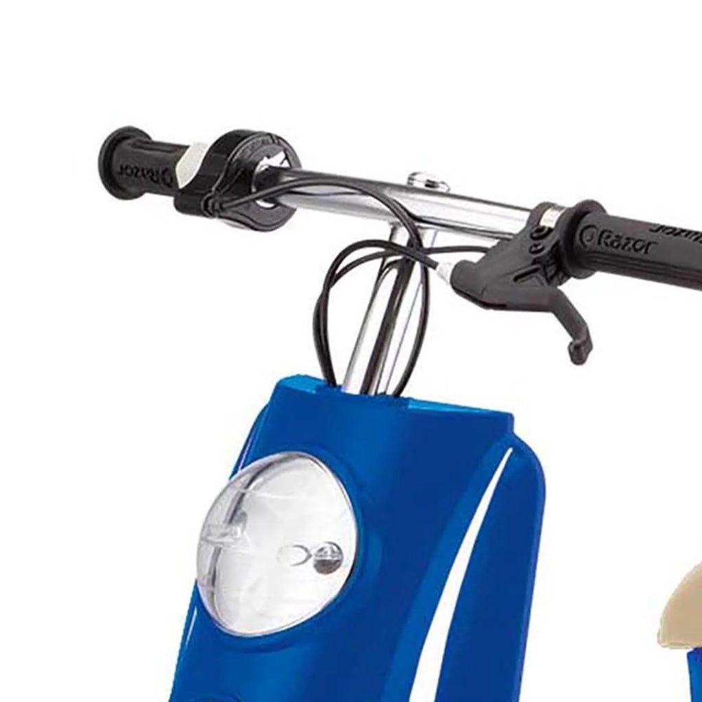 Miniature Euro 24V Electric Retro Scooters, Blue & Red M394751