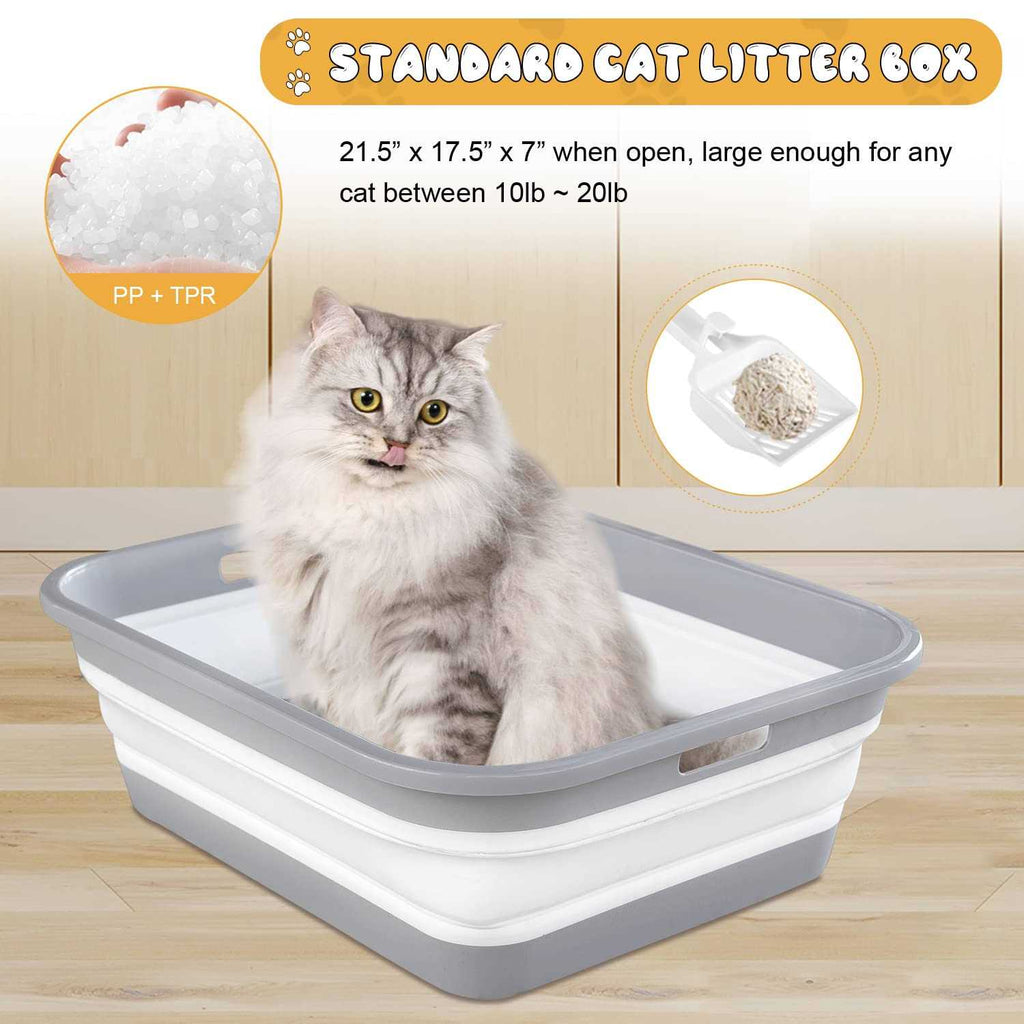 Senior Cat Litter Box Low Entry for Arthritic Disabled Cats G26827
