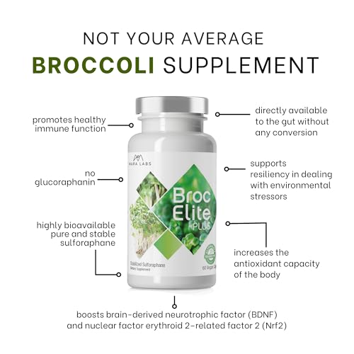 Broccoli Supplement with Stabilized Sulforaphane Extract, 30 Vegetable Capsules M6027
