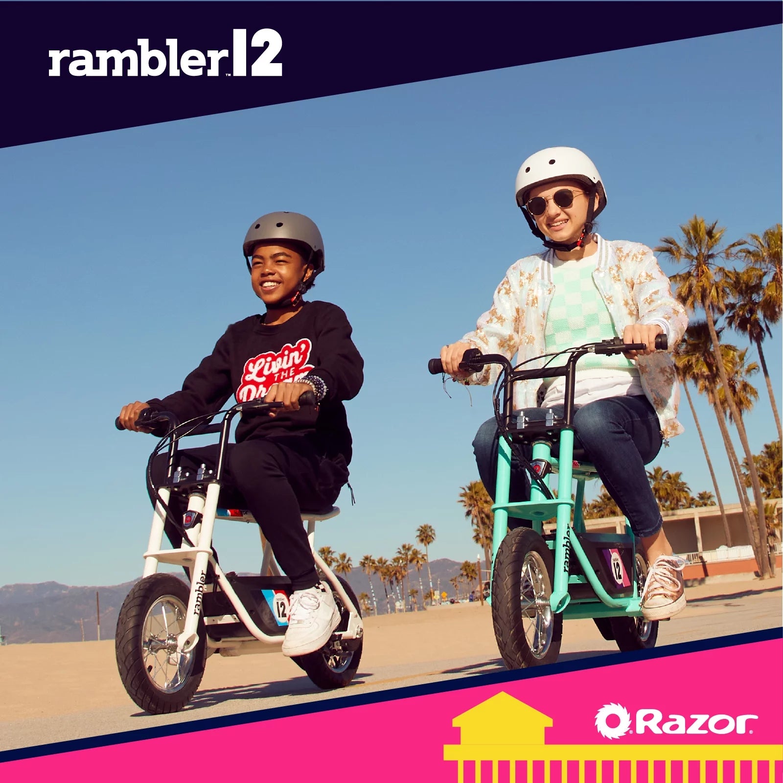 12 Seated Electric Scooter White 14 mph 12 Air-Filled Tires for Teens W76254