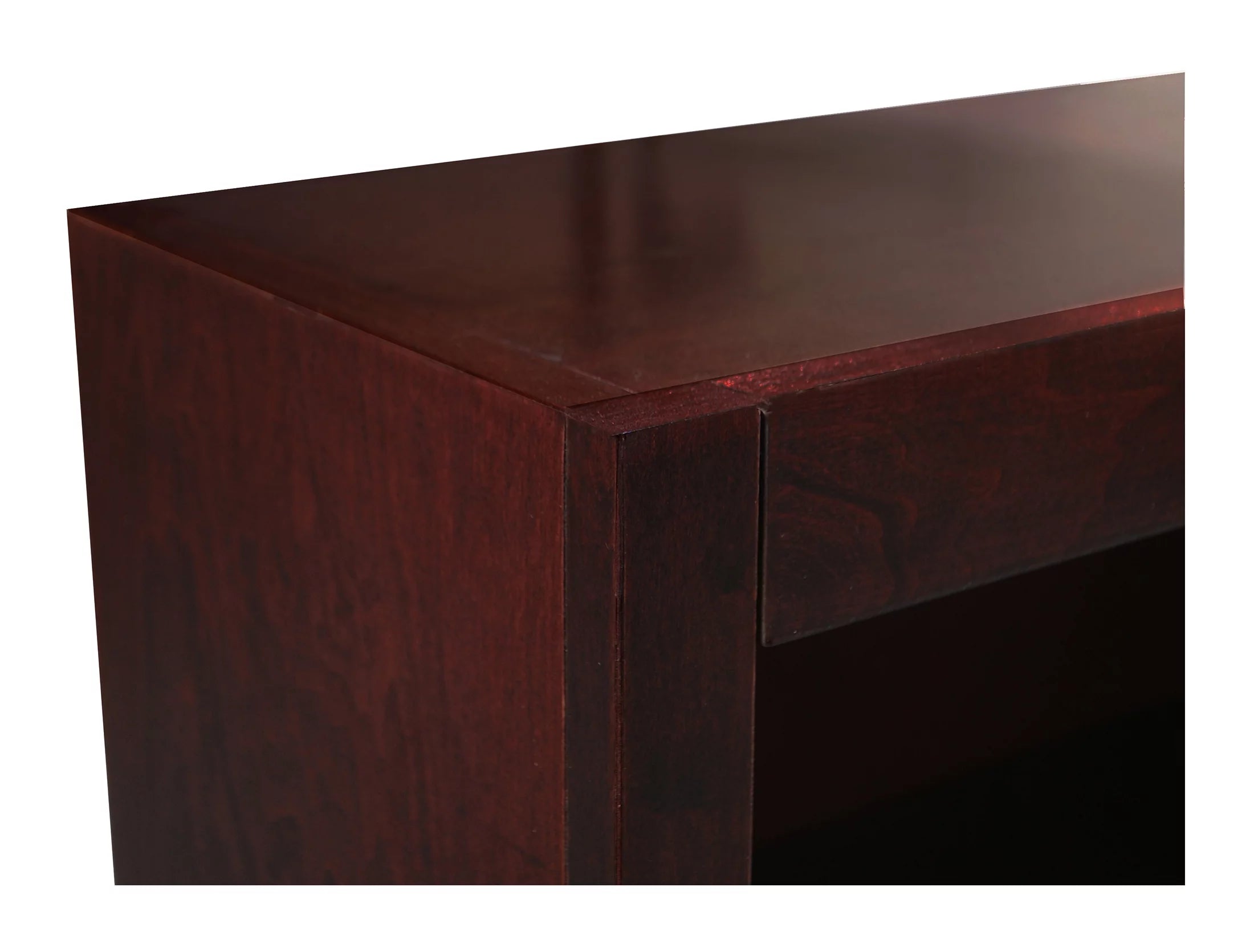 Double Wide Wood Bookcase, 84 Inch Tall M2037