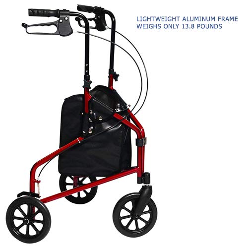 3-Wheel Walker for Seniors, Foldable & Lightweight K229