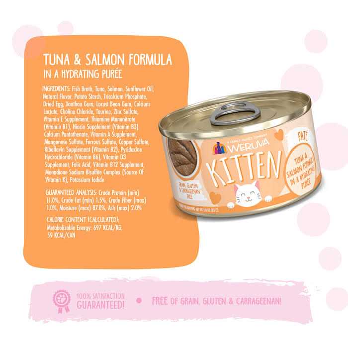 Kitten Tuna & Salmon in Hydrating Puree Cat Food H602