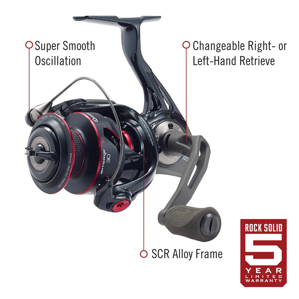 Spinning Fishing Reel, Size 30, Left/Right Retrieve, 6.0:1 Gear Ratio R216596