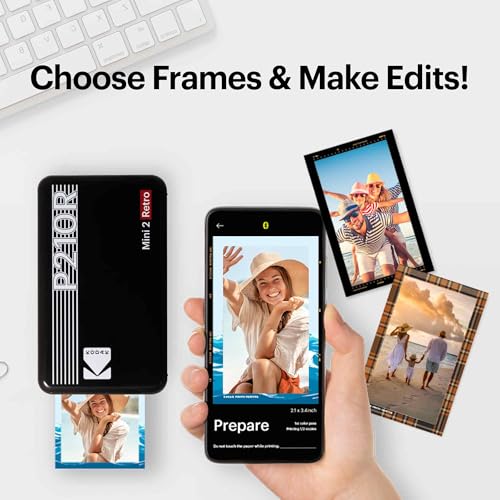 Portable Photo Printer with 68 Sheets Bundle, White E75554