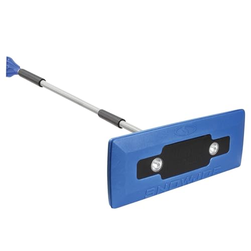 4-in-1 Telescoping Scratch-Free Snow Broom + Ice Scraper with LED Headlights G8259