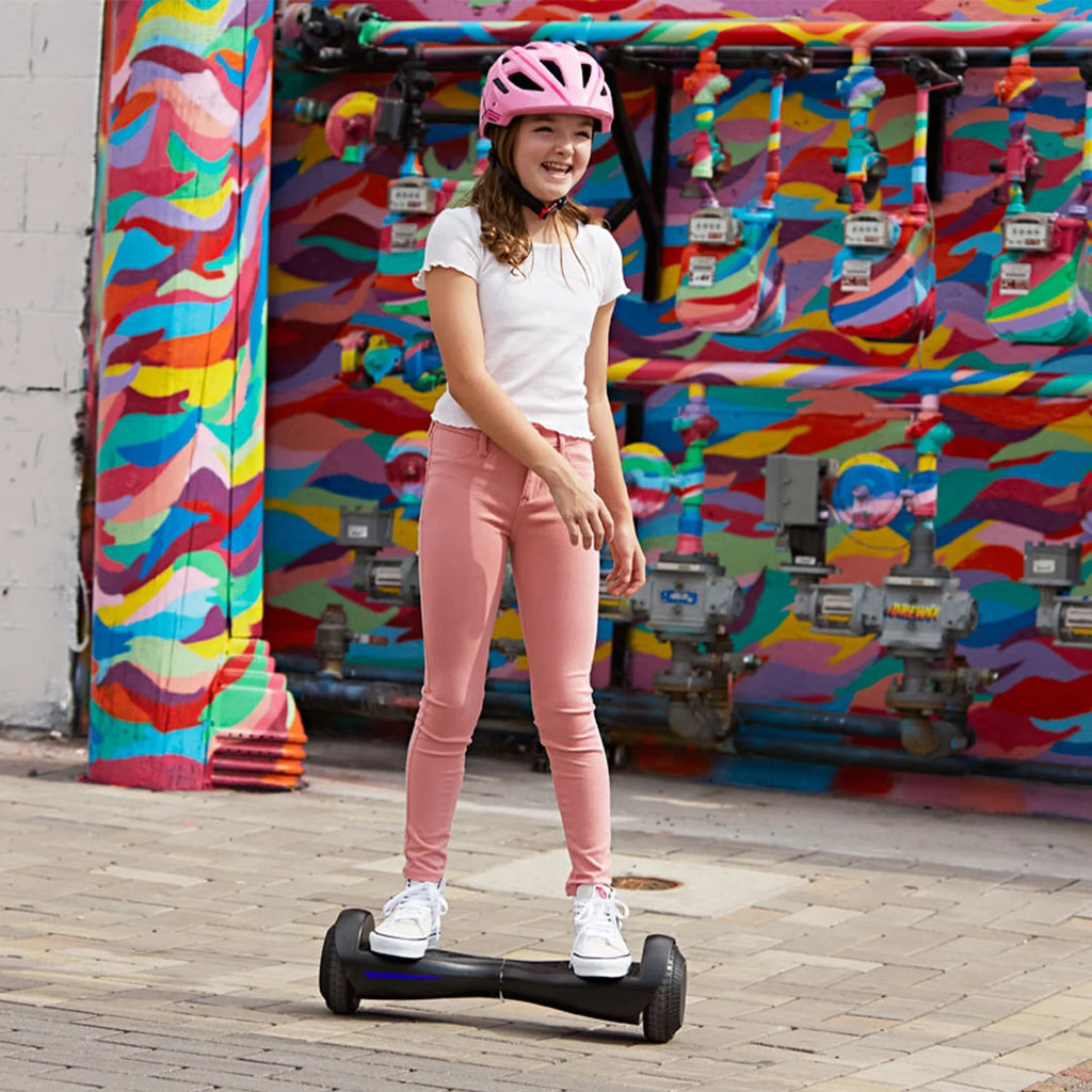 Hoverboard for Kids Adults 200W Motor 6.5" LED Wheels, Pink Q65637