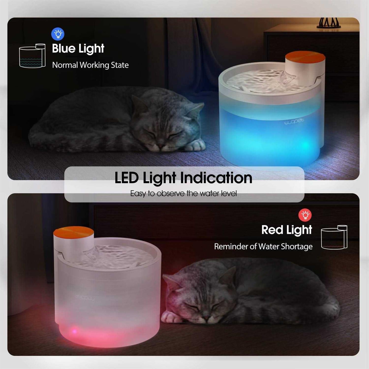 Pet Water Fountain Dispenser for Dogs and Cats Y9342