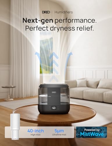 Smart Humidifier for Bedroom, Top Fill 4L Cool Mist, Quiet Ultrasonic G615986