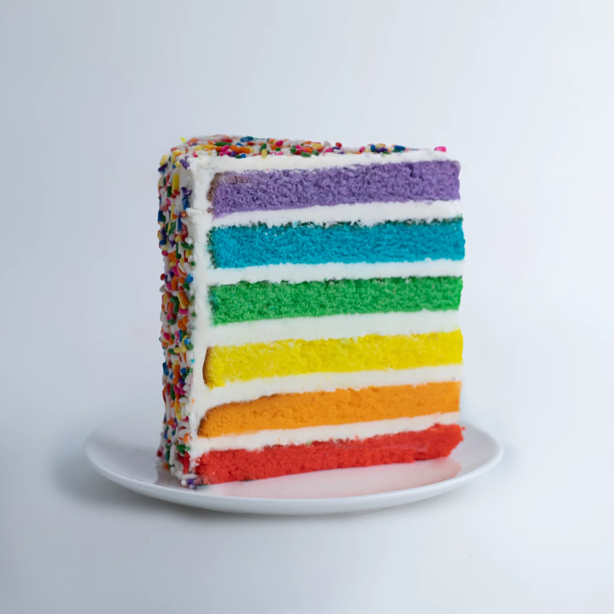 Vanilla Rainbow Cake, 6" Size, Serves 6 to 8 I959