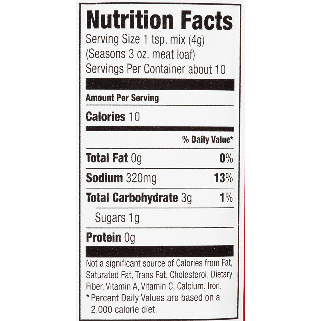 Meat Loaf Seasoning Mix, 1.5 oz (Pack of 2) E77346