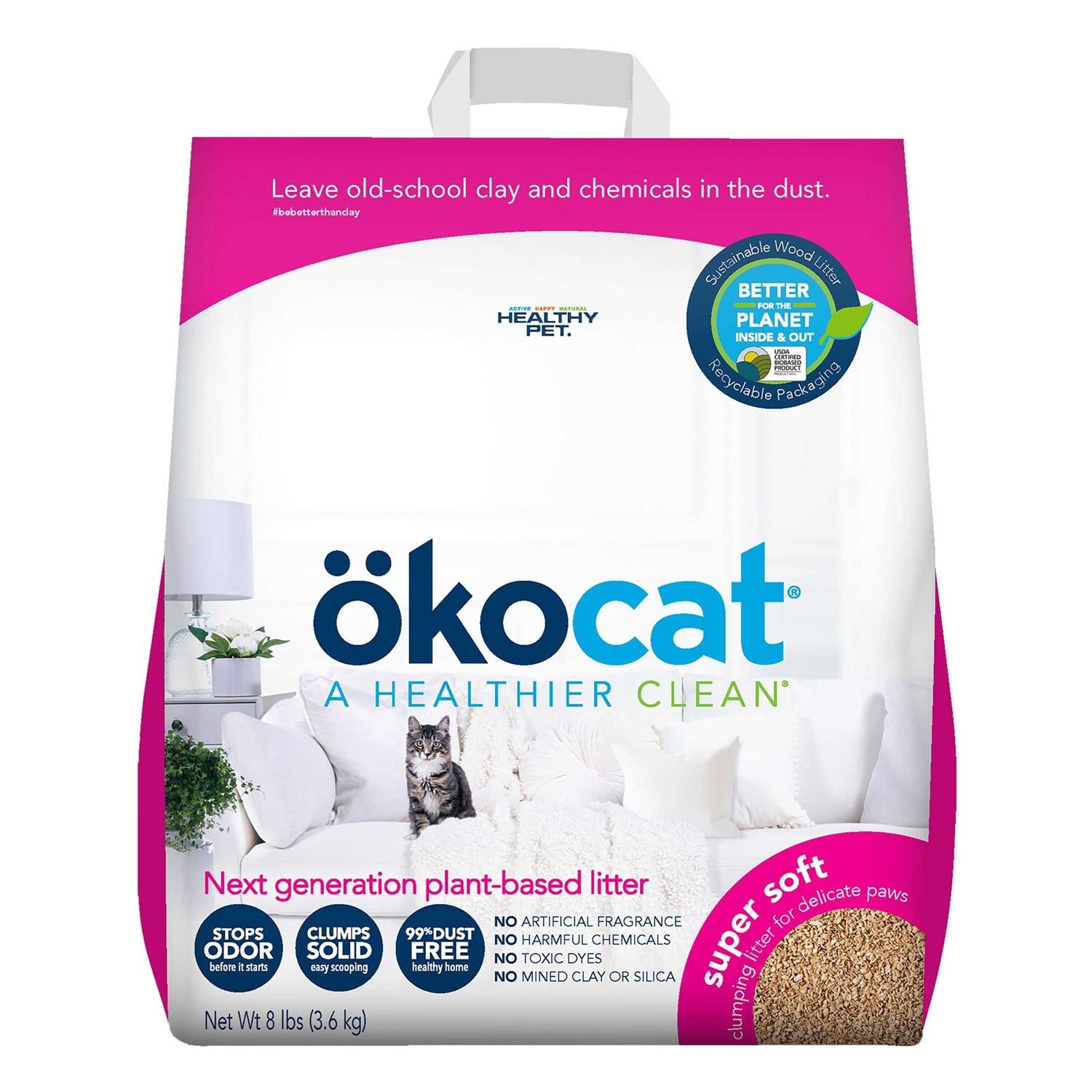 Super Soft Clumping Wood Cat Litter C26352