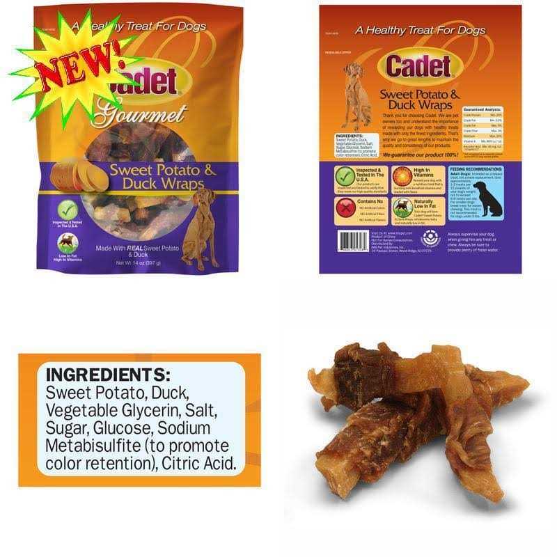 Sweet Potato & Duck Wraps Dog Treats W375271