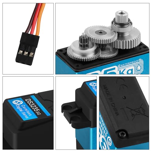 Waterproof Metal Gear Digital Servo 25T for RC Robot DIY Y32330