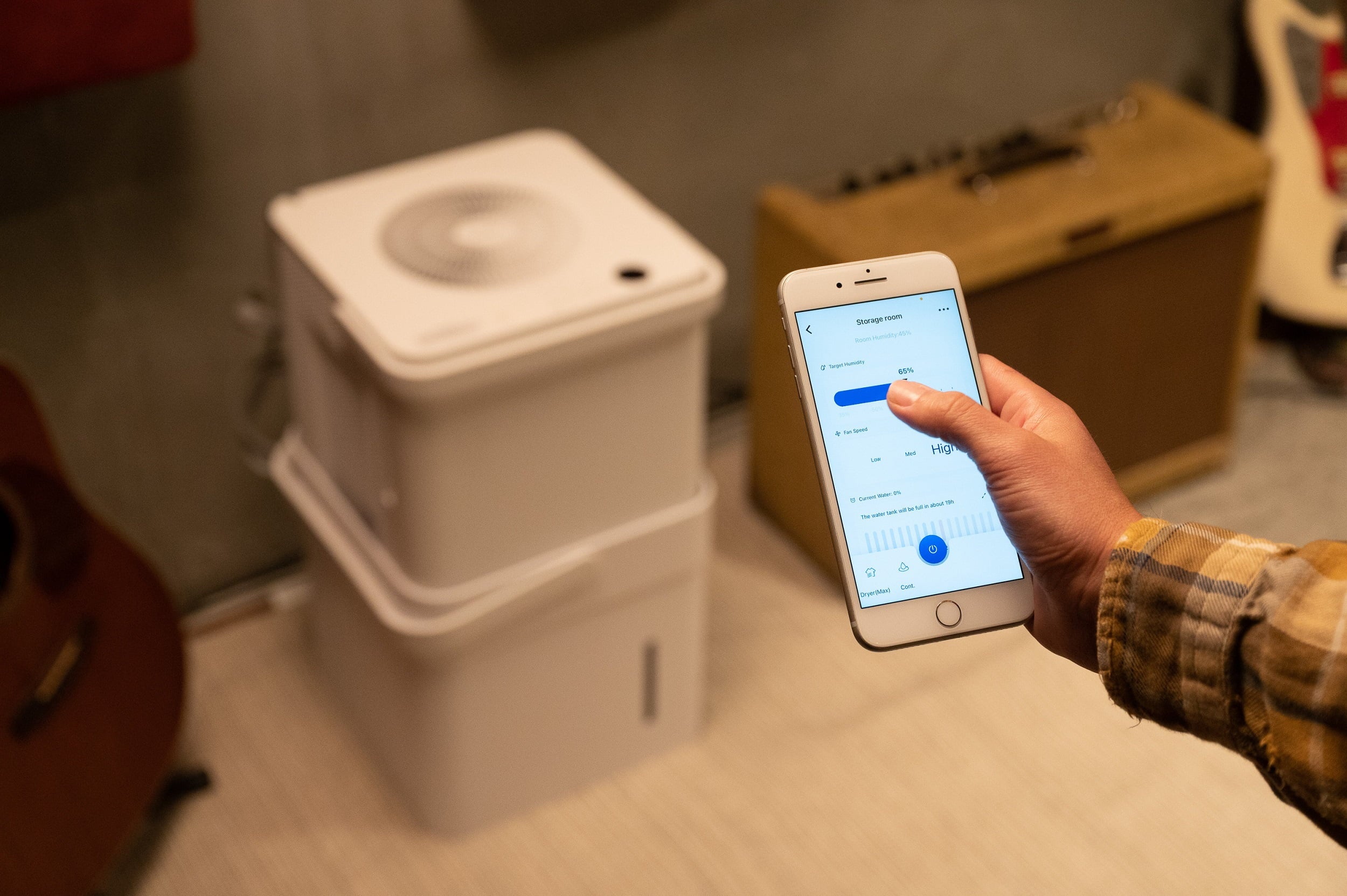 Smart WiFi Dehumidifier with Pump, 50-Pint P40137