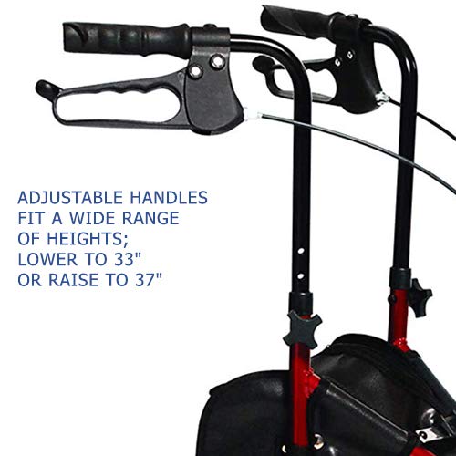 3-Wheel Walker for Seniors, Foldable & Lightweight K229