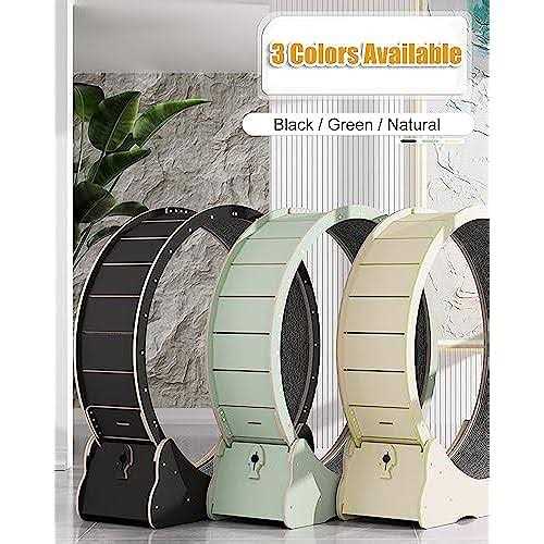 Cat Exercise Wheel 40 inch Solid Wood for Indoor Cats Q114904