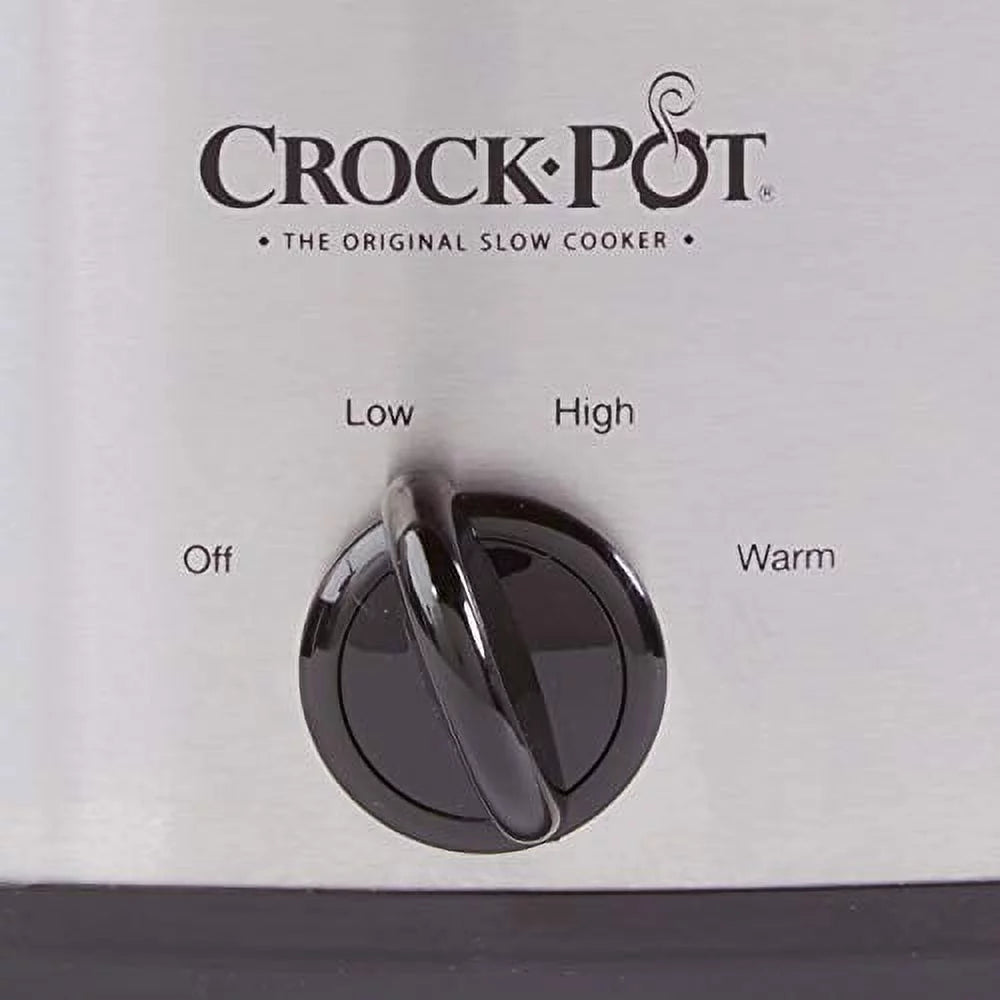 7 Quart Oval Manual Slow Cooker, Stainless Steel Z905