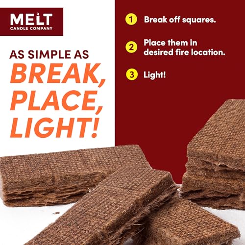 Fire Starter Squares, 160 pcs for Campfire, Grill, Fire Pit, BBQ O544844