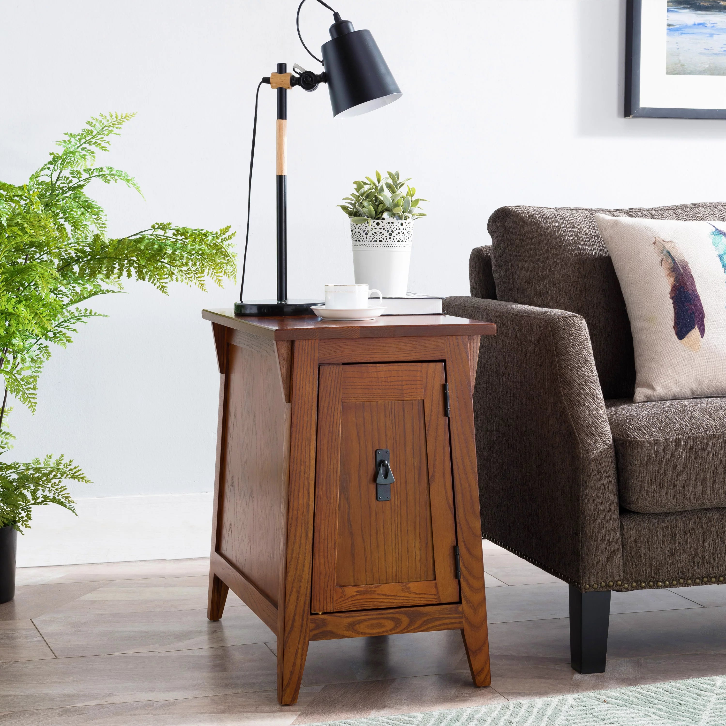 Solid Wood Mission End Table for Living Room and Bedroom Y1707